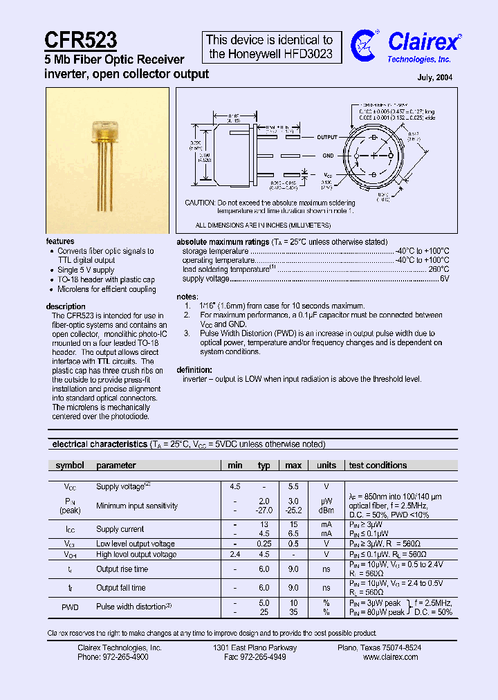 CFR523_559411.PDF Datasheet