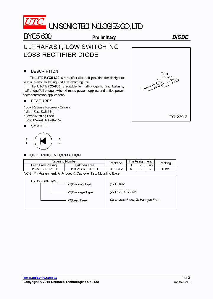 BYC5-600_897365.PDF Datasheet