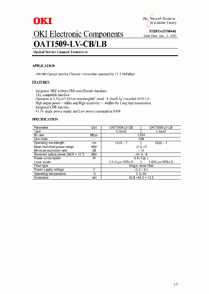 OAT1509-LV-CB_511182.PDF Datasheet