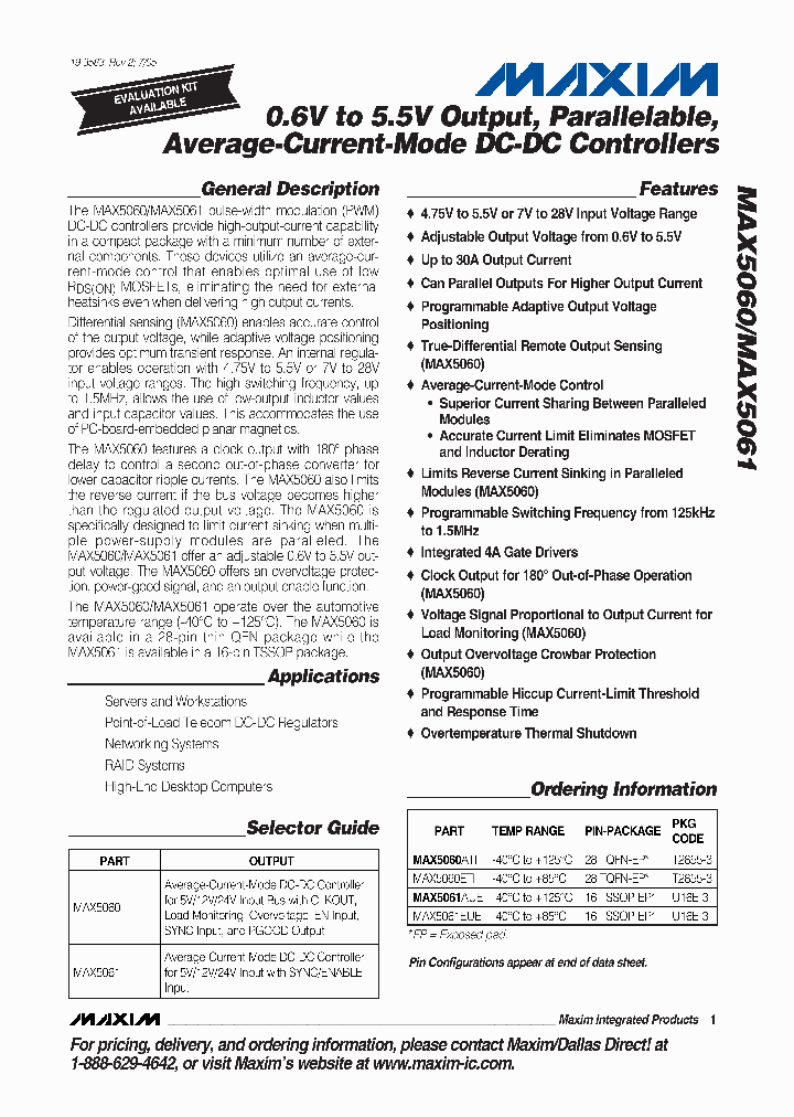MAX5060ATIT_515503.PDF Datasheet