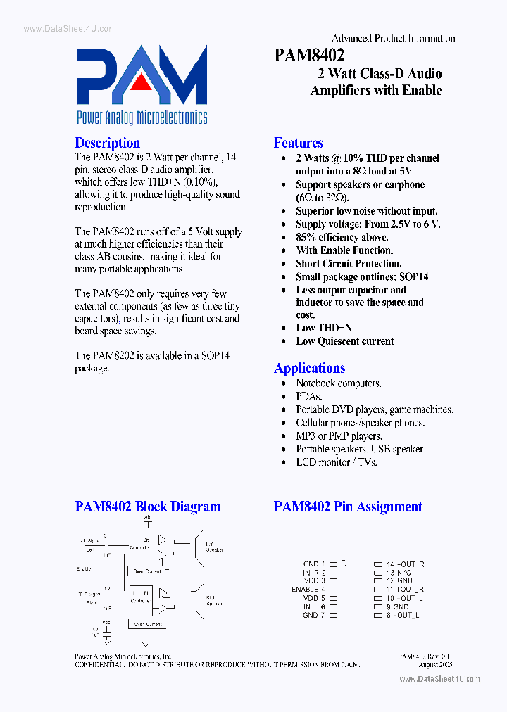 PAM8402_478681.PDF Datasheet