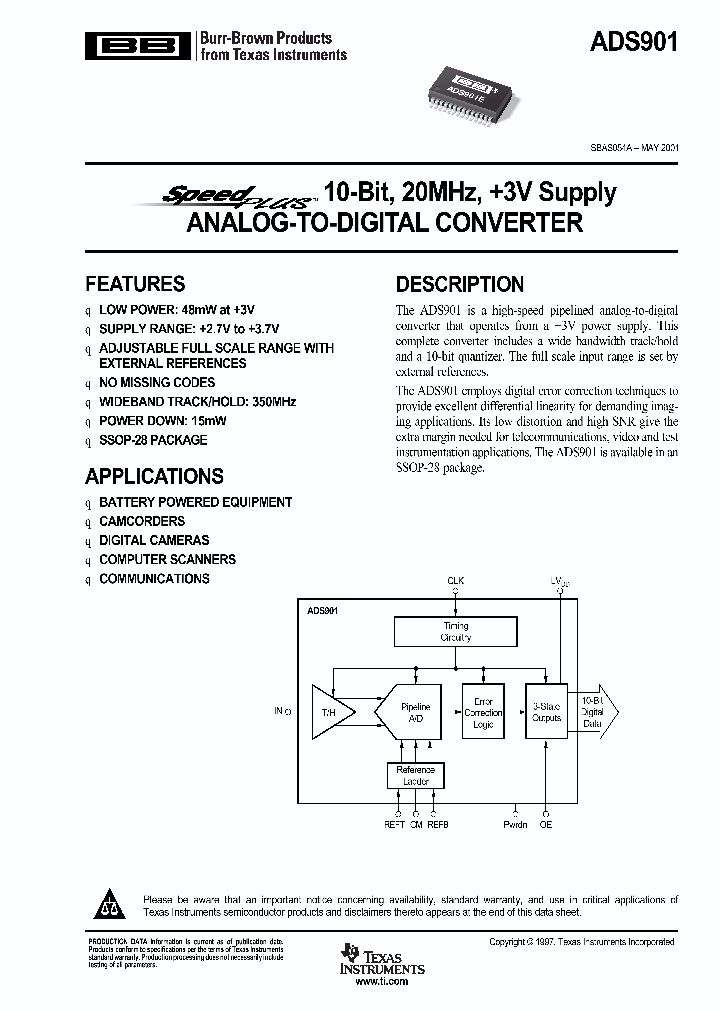 ADS901E1K_529440.PDF Datasheet