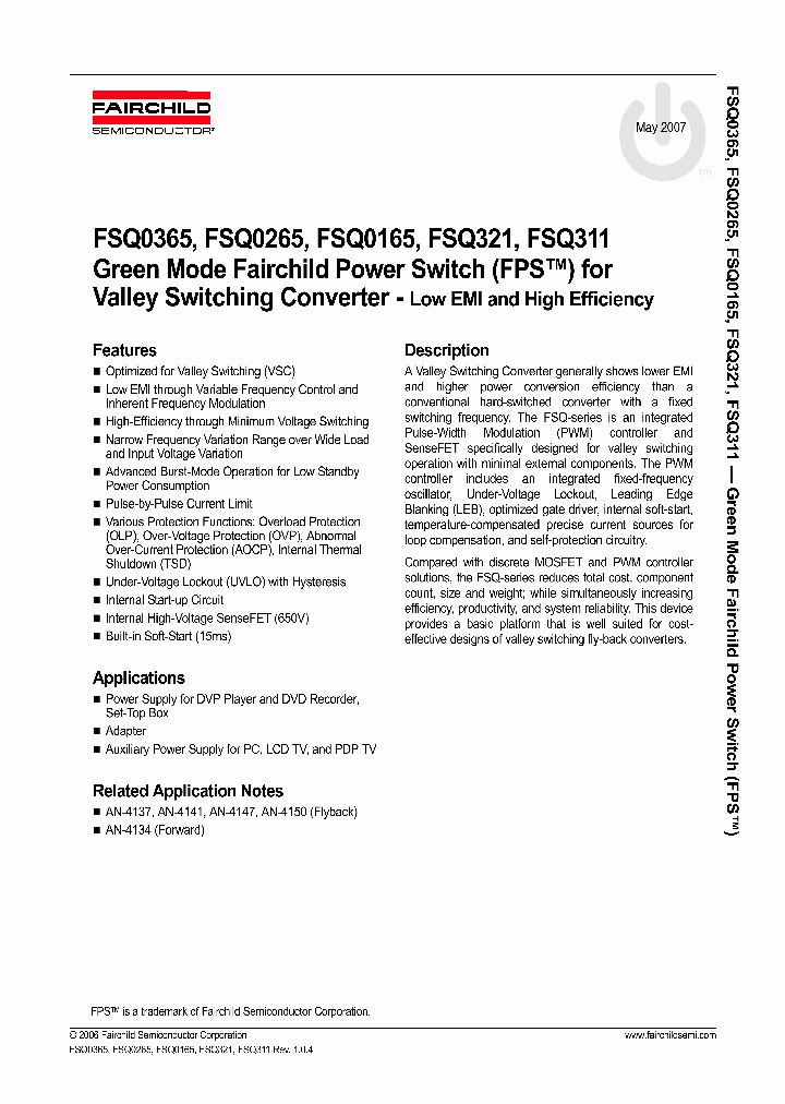 FSQ311_915264.PDF Datasheet