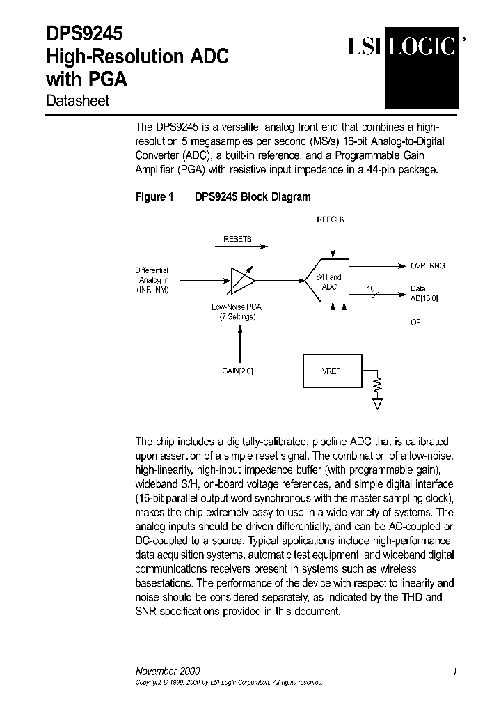 DPS9245_534998.PDF Datasheet