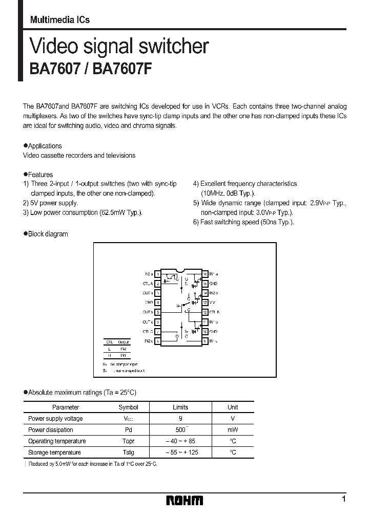 BA7607_538463.PDF Datasheet