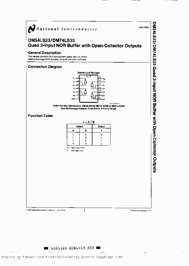 DM54LS33W883_541010.PDF Datasheet