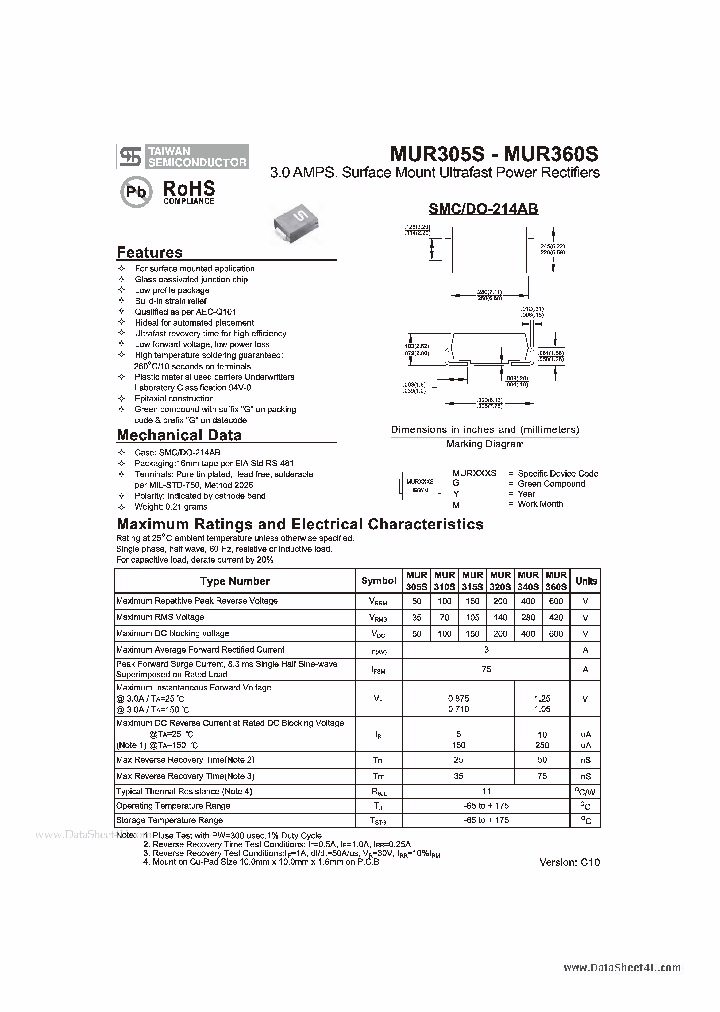 MUR305S_498361.PDF Datasheet