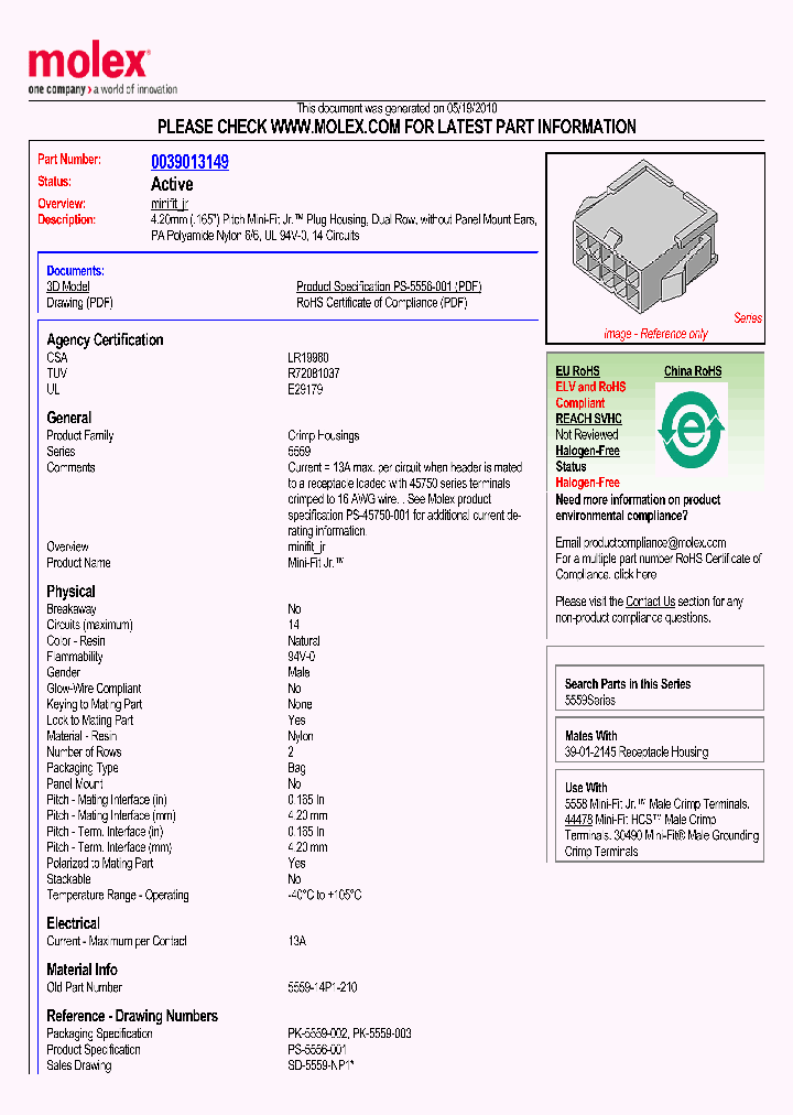 39-01-3149_922607.PDF Datasheet