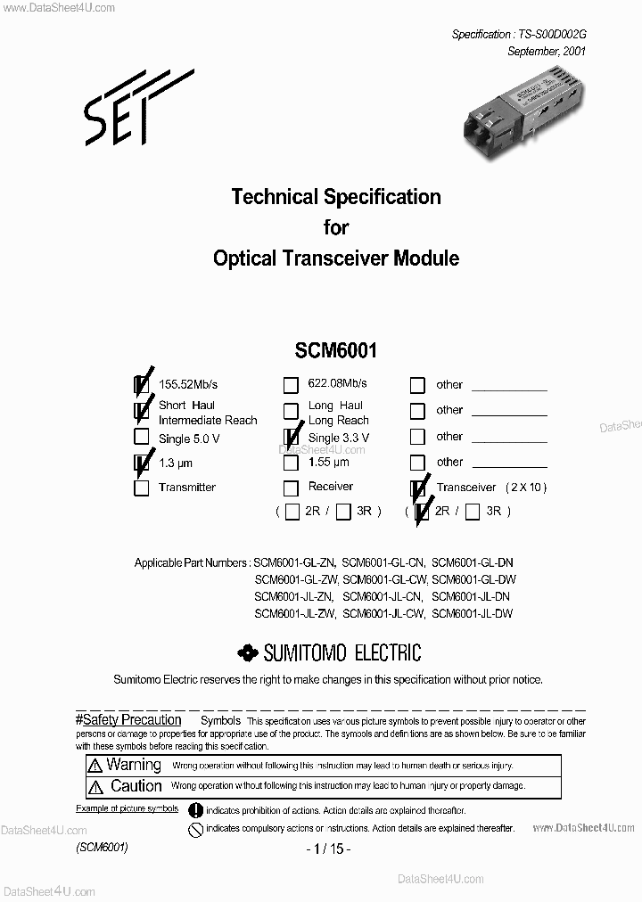 SCM6001_498795.PDF Datasheet