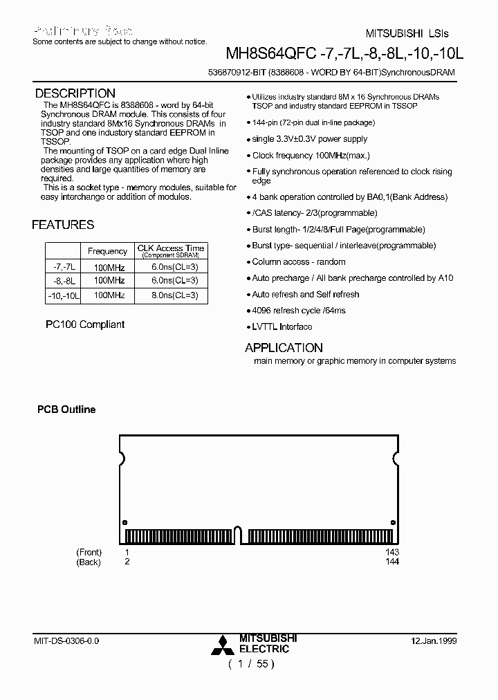MH8S64QFC-10_637604.PDF Datasheet