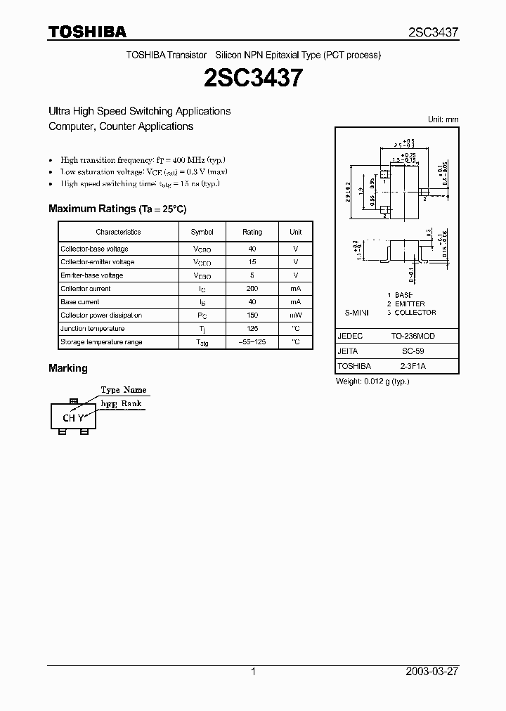 2SC3437_644527.PDF Datasheet