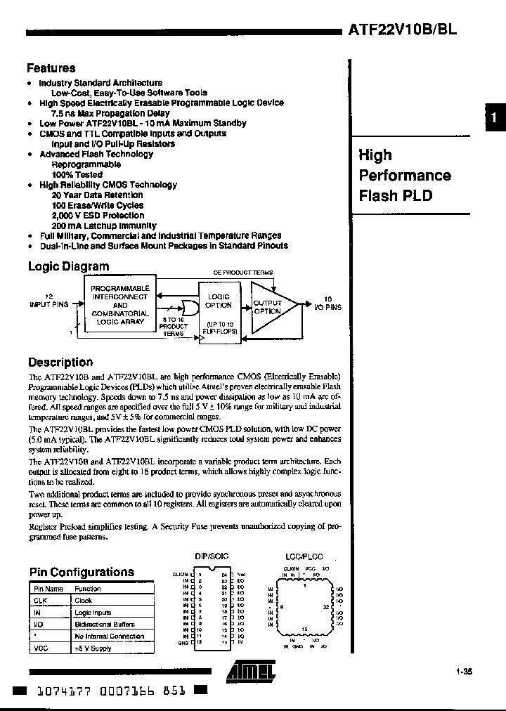 ATF22V10BL15NM_560425.PDF Datasheet
