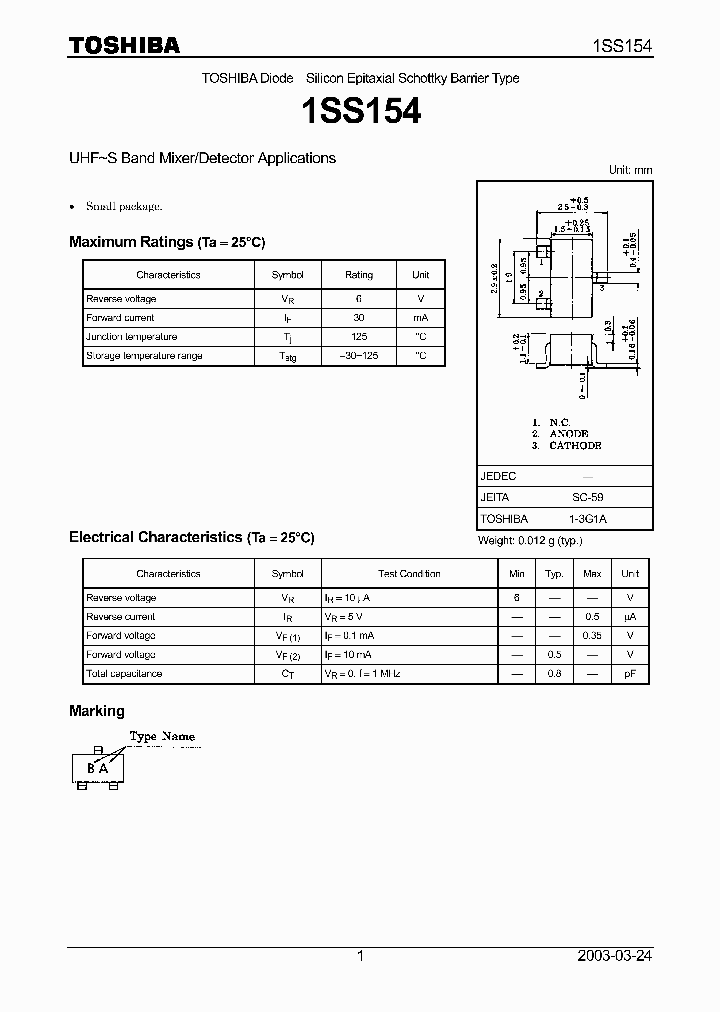 1SS154_651029.PDF Datasheet