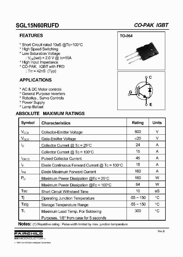 SGL15N60RUFD_560420.PDF Datasheet