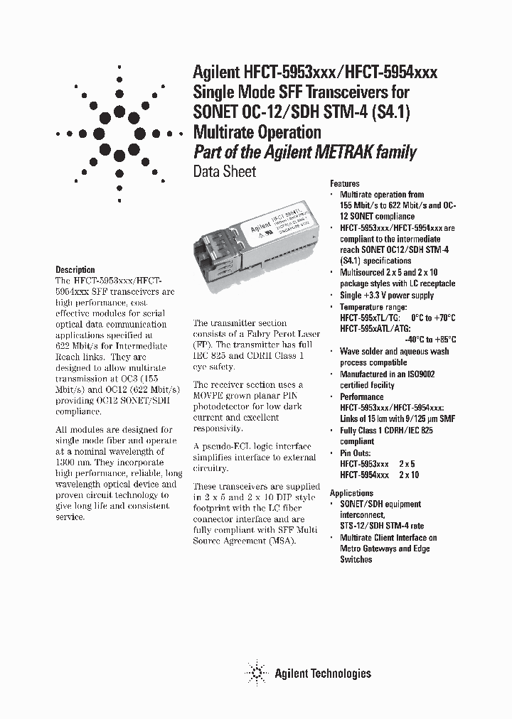 HFCT-5953ATG_658743.PDF Datasheet