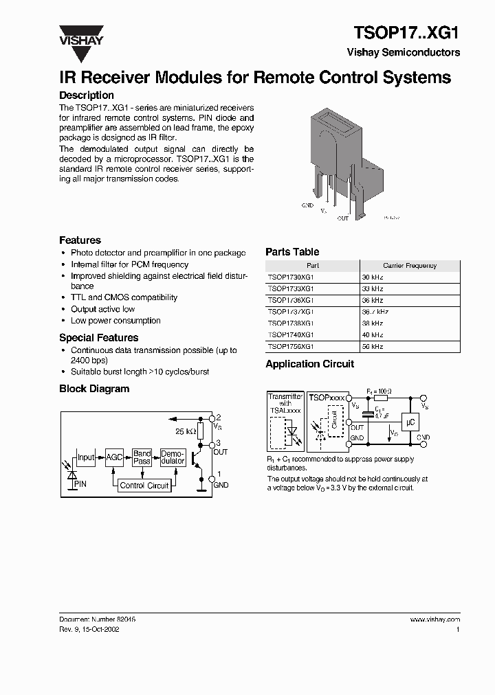 TSOP17XG1_662983.PDF Datasheet