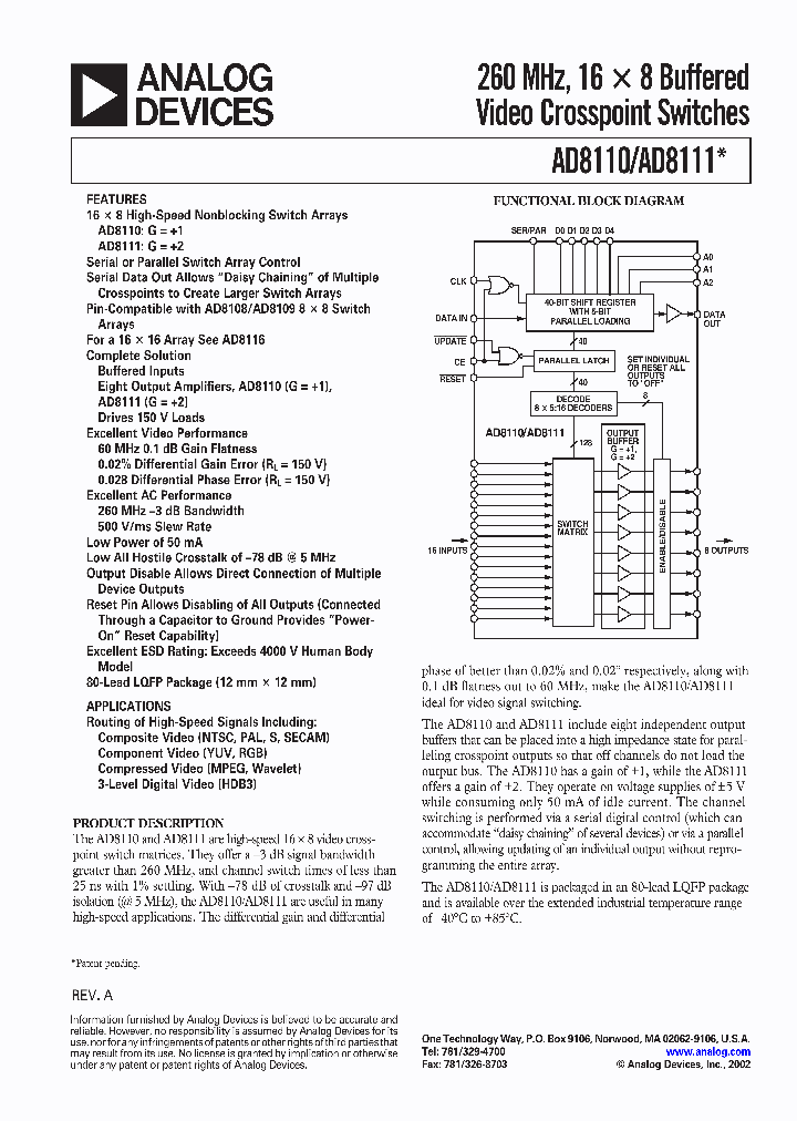 AD8110_668513.PDF Datasheet
