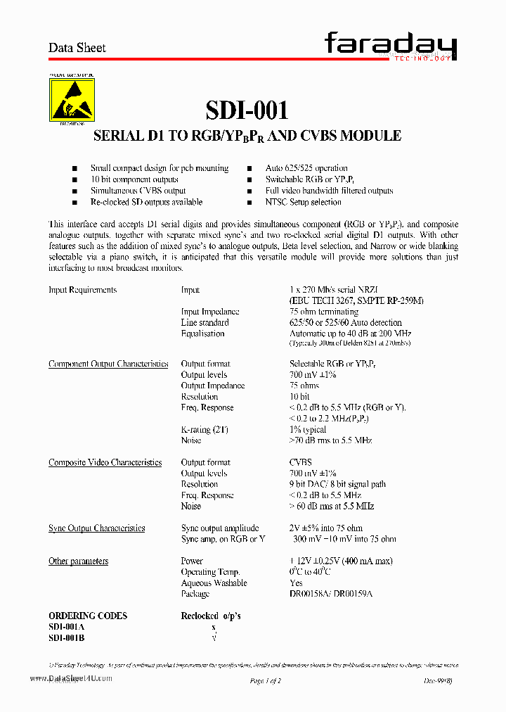 SDI-001_533102.PDF Datasheet