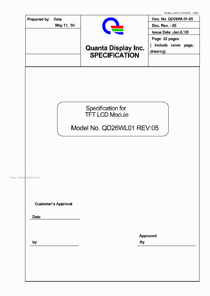 QD26WL01-05_540079.PDF Datasheet
