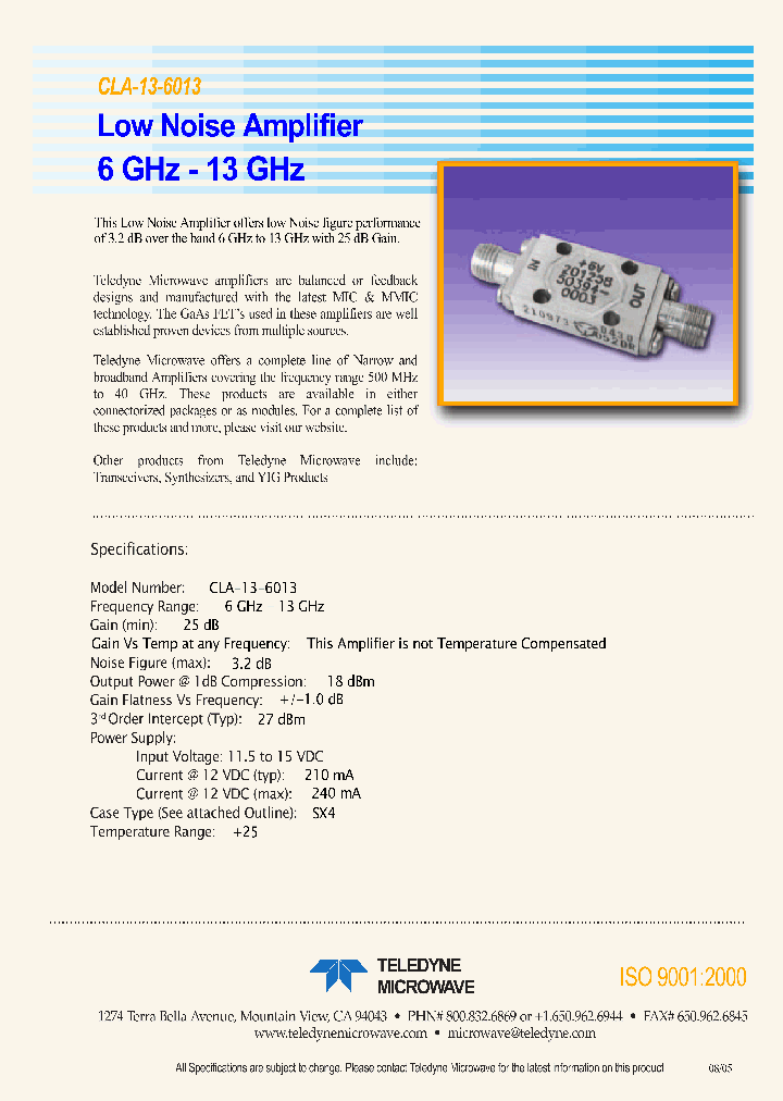CLA-13-6013_580811.PDF Datasheet