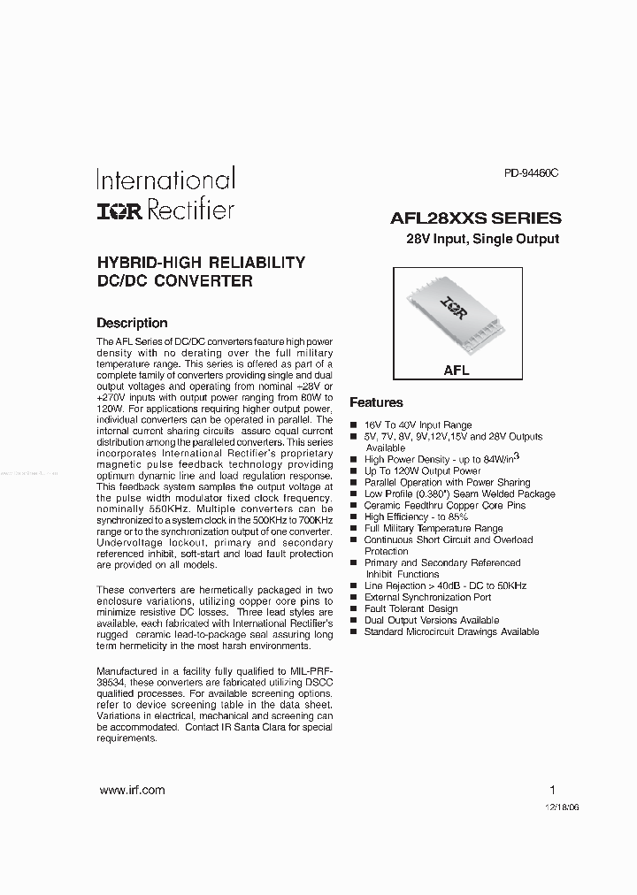 AFL12005SXES_585145.PDF Datasheet