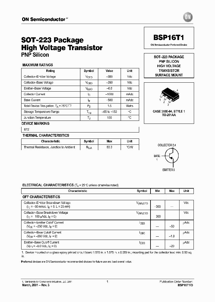 BSP16T1D_583920.PDF Datasheet