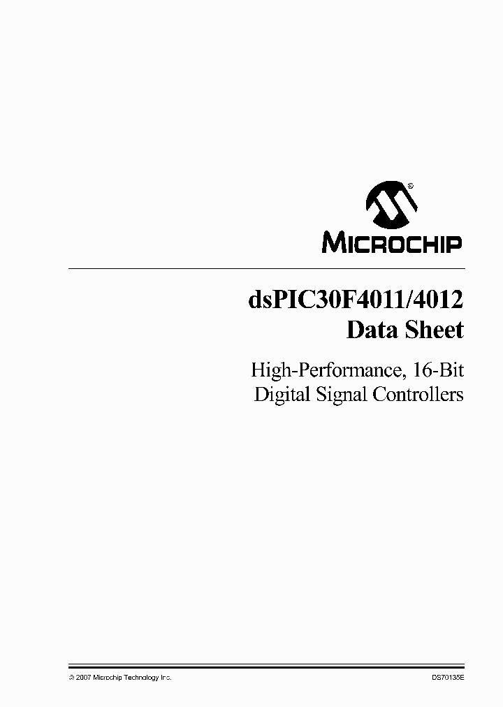 DSPIC30F4012A20EPF_586974.PDF Datasheet