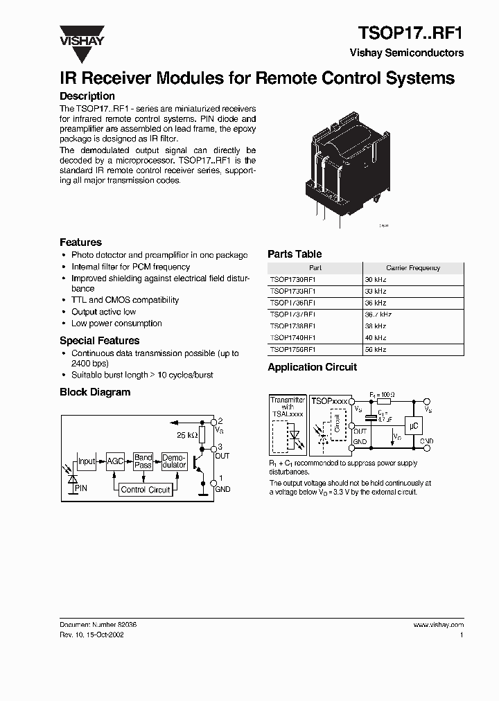 TSOP17RF1_695053.PDF Datasheet