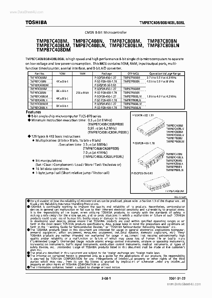 TMP87C408_543243.PDF Datasheet
