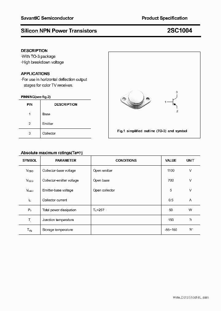 2SC1004_546464.PDF Datasheet