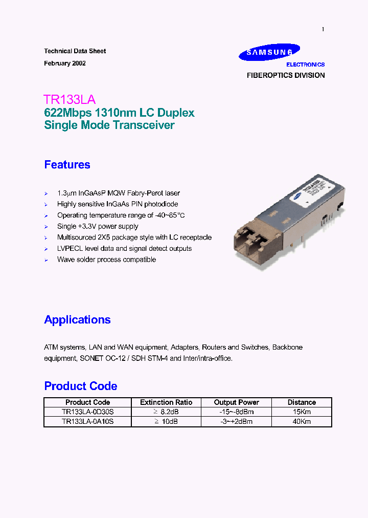 TR133LA-0A10S_598366.PDF Datasheet