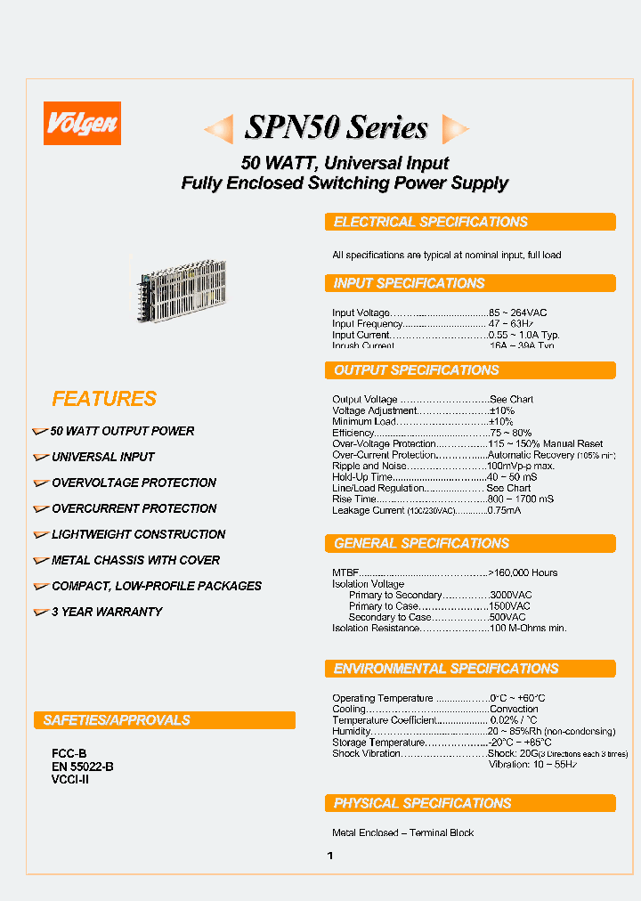 SPN50-05S_601588.PDF Datasheet