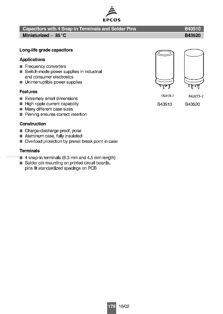 B43510_552359.PDF Datasheet