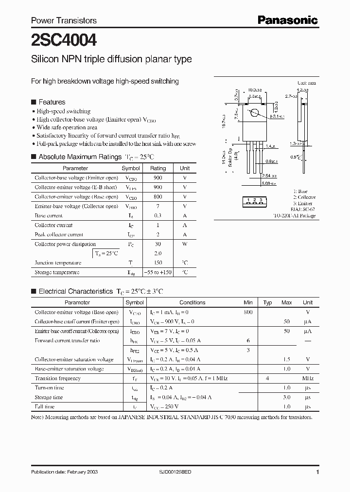 2SC4004_729325.PDF Datasheet