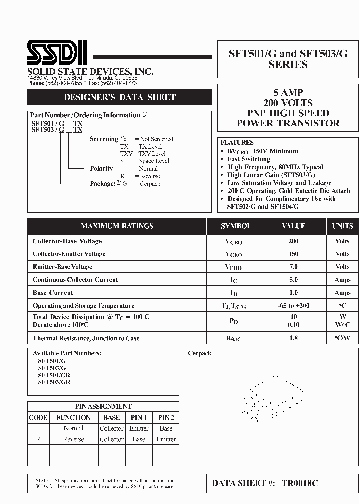 SFT503GR_613631.PDF Datasheet