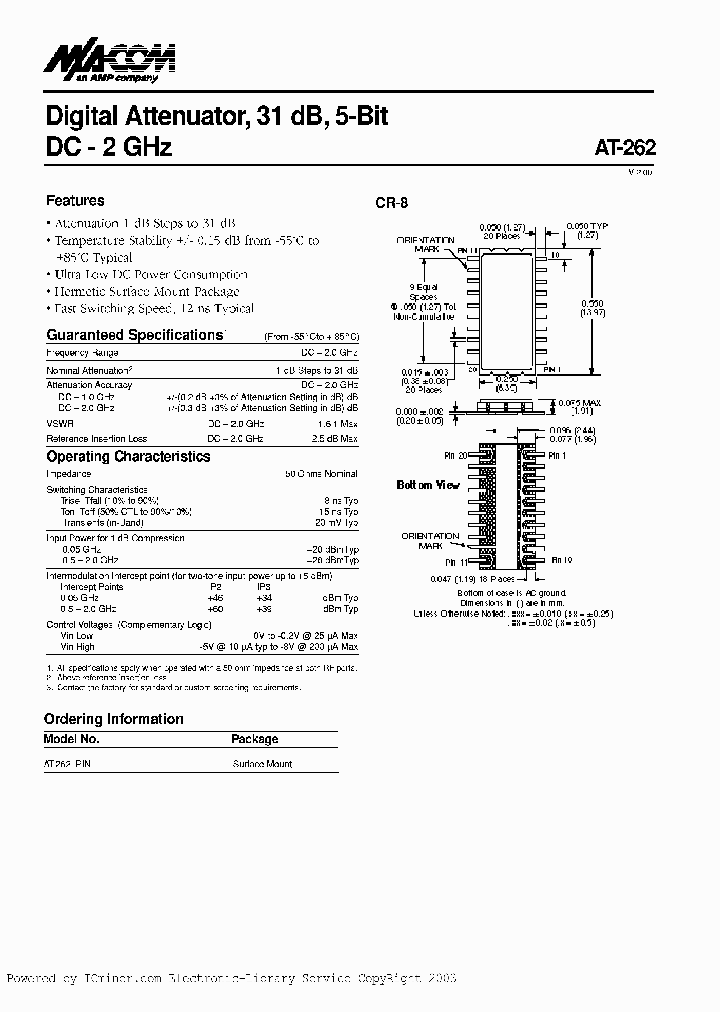 AT-262PIN_620100.PDF Datasheet