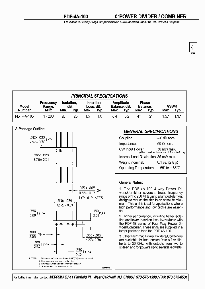PDF-4A-100_957767.PDF Datasheet