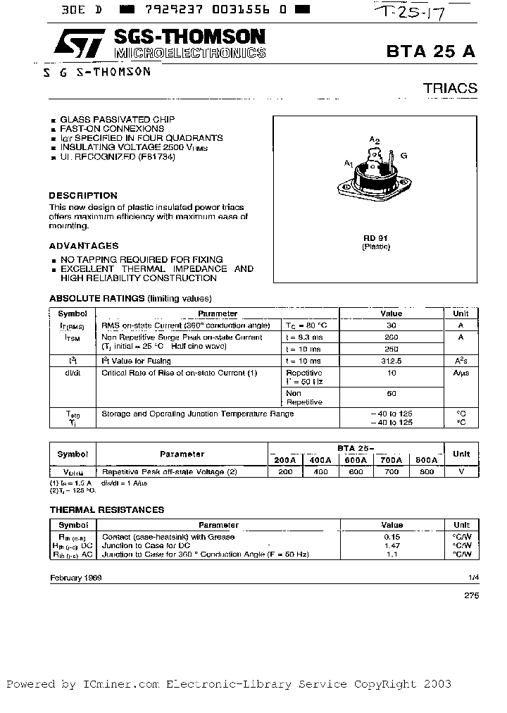 BTA25-200A_630764.PDF Datasheet