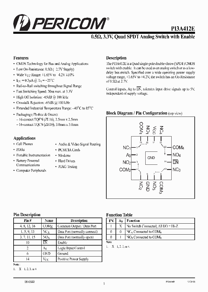 PI3A412EZLE_961148.PDF Datasheet