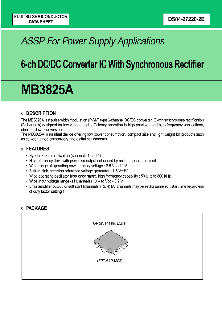 MB3825_962818.PDF Datasheet