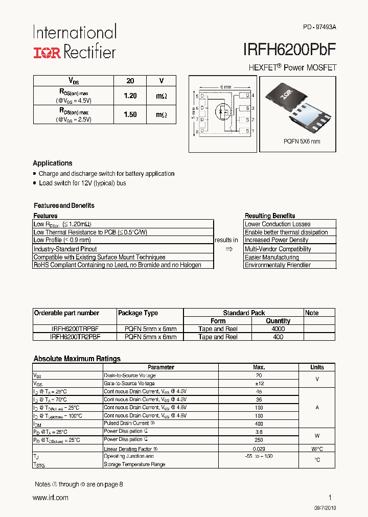 IRFH6200PBF_962948.PDF Datasheet