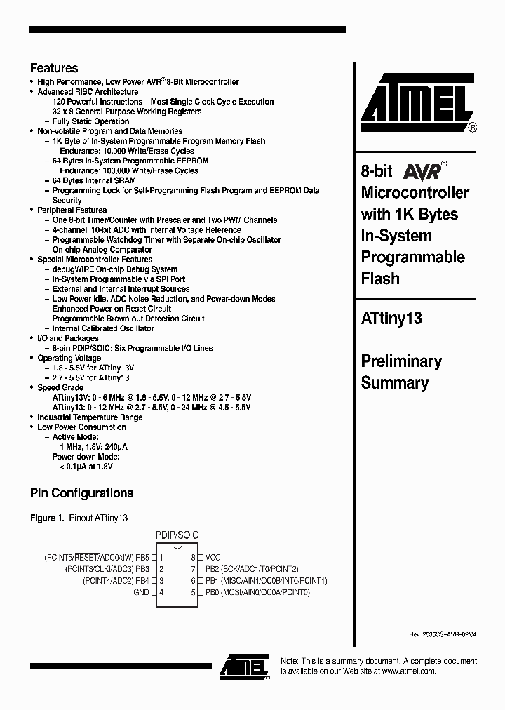 ATTINY13_766288.PDF Datasheet