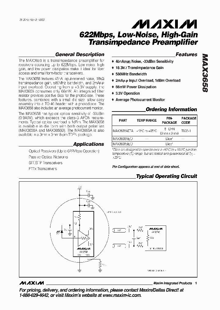 MAX3658_770668.PDF Datasheet