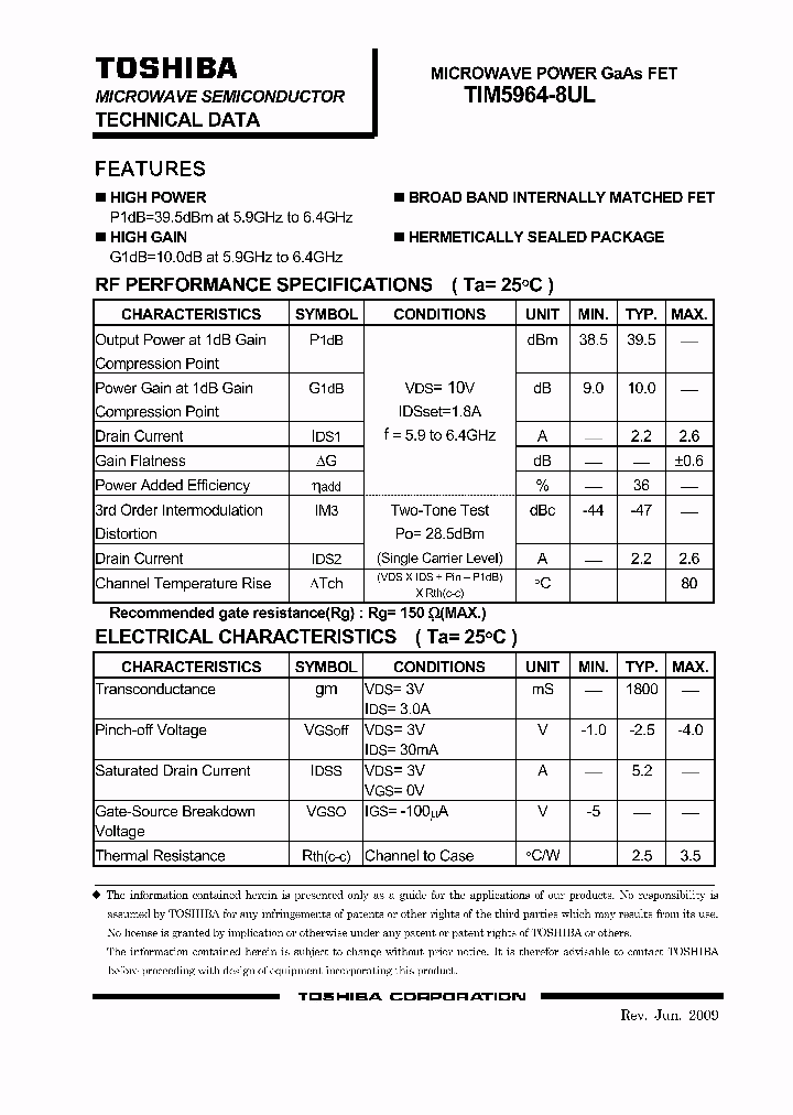 TIM5964-8UL_966464.PDF Datasheet