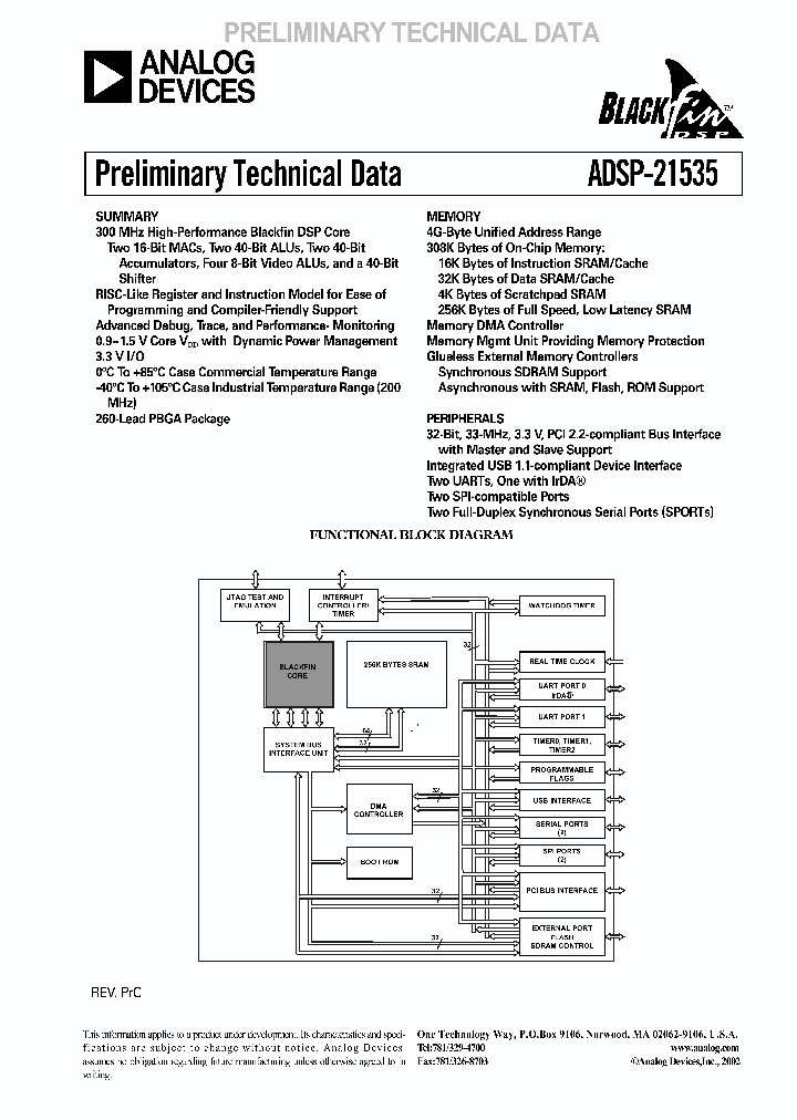 ADSP-21535P_781532.PDF Datasheet