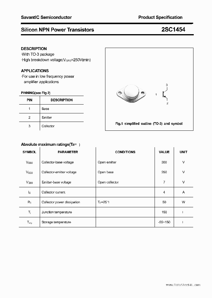 2SC1454_656278.PDF Datasheet