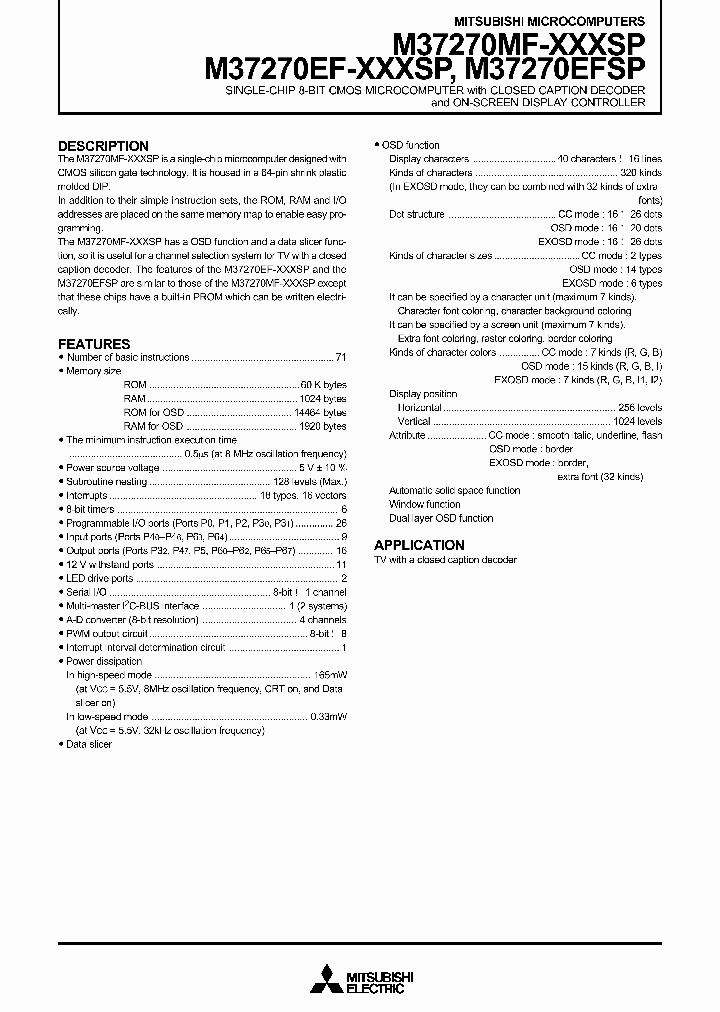 M37270MF-101SP_814791.PDF Datasheet