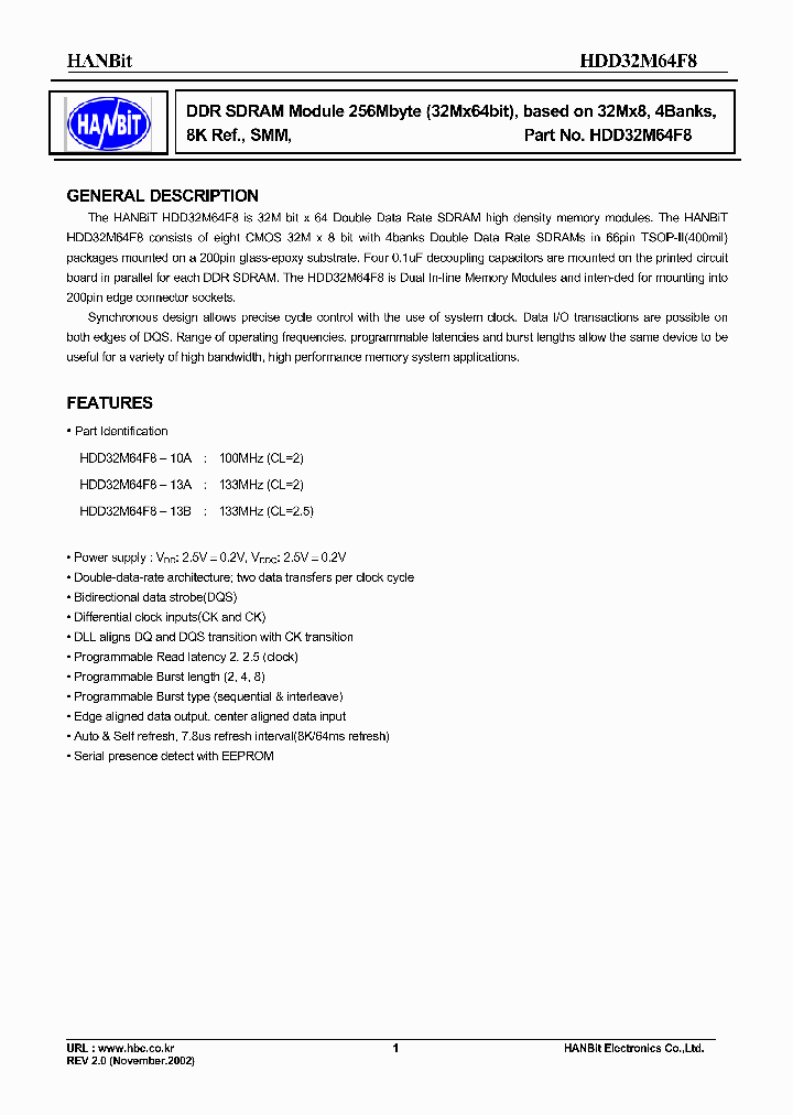 HDD32M64F8_638527.PDF Datasheet