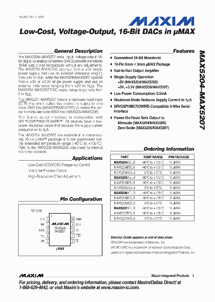 MAX5204ACUB_887039.PDF Datasheet
