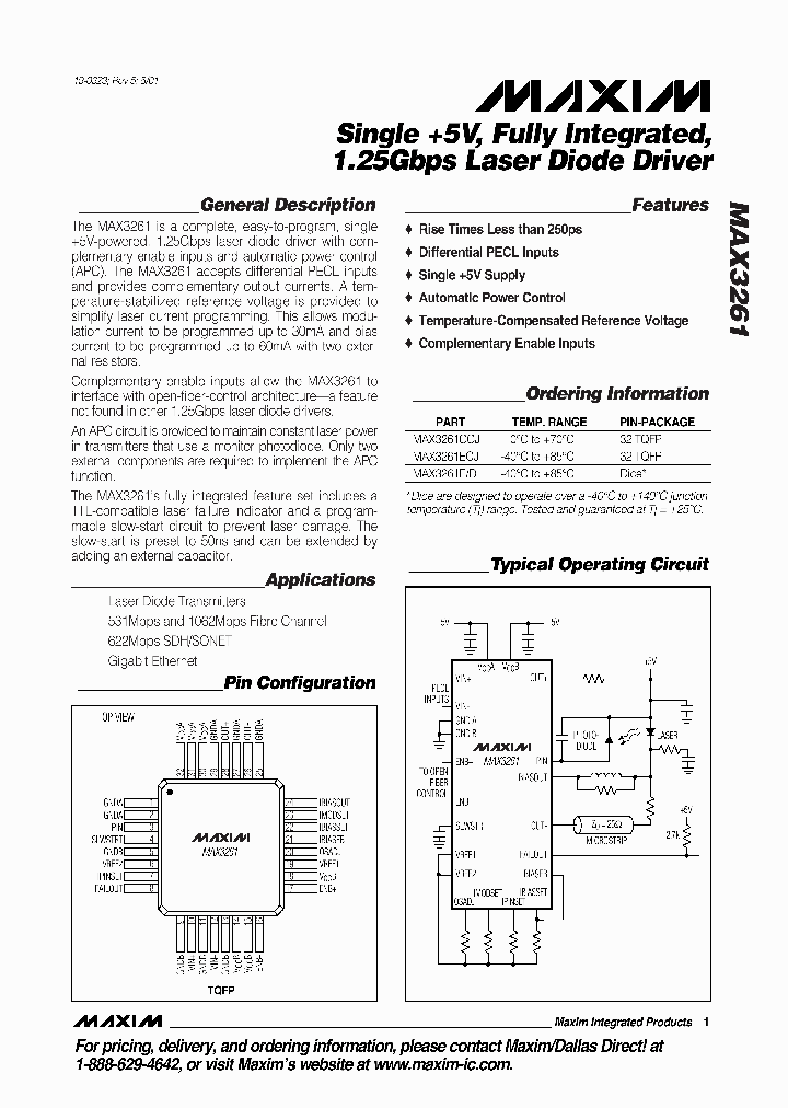 MAX3261_913332.PDF Datasheet